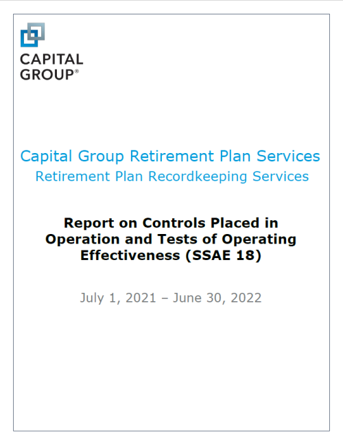 Capital Group – Retirement Plan Recordkeeping Services – 07/01/2021 ...